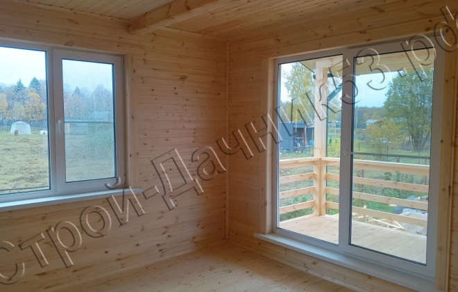 4 Каркасный дом Д-4, 9х8м, 75 М²,  Калужская область, Малоярославецкий район, КП Велиборы (9)